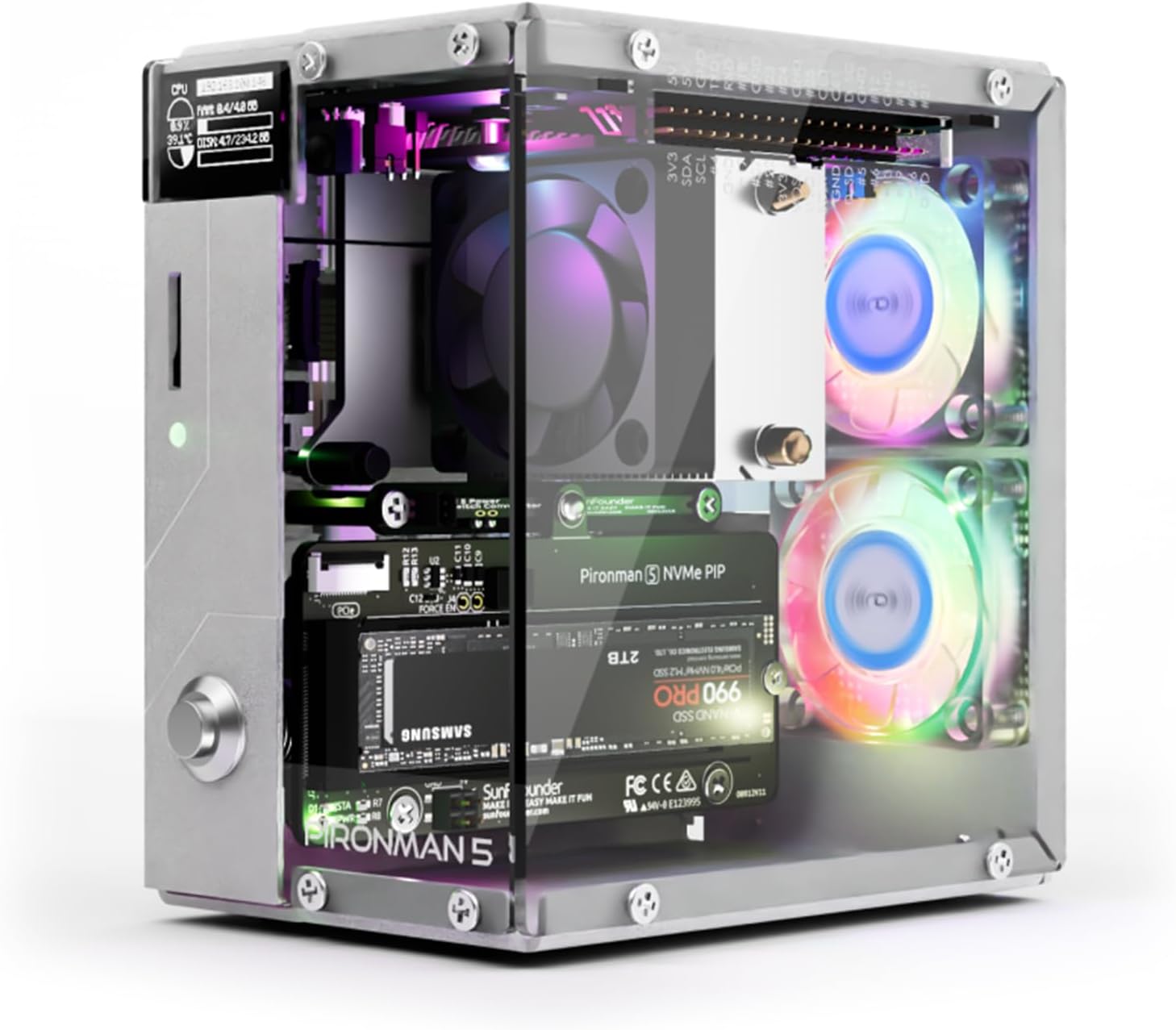 Raspberry Pi Ai Kit Hailo-8L - Pironman 5 NVMe M.2 SSD PCIe
